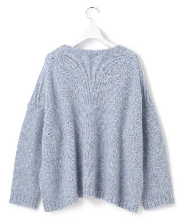23区 【滝沢眞規子さん着用】ベビーアルパカ クロップド ニット サックスブルー系