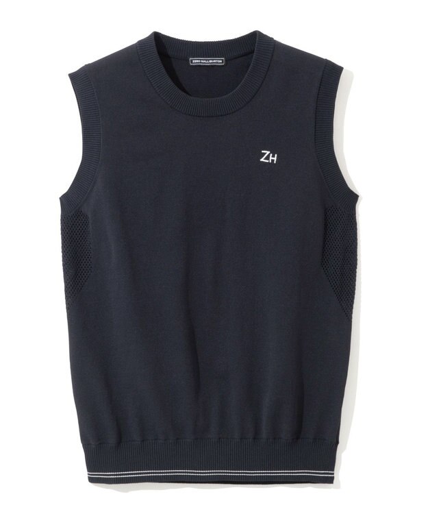 ZERO HALLIBURTON ソロテックス ニットベスト 82844 W4S9b レディースゴルフ ネイビー杢