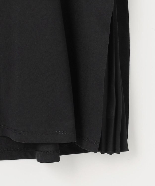 ANY SIS 【UVケア】サイドプリーツ カットソー ブラック