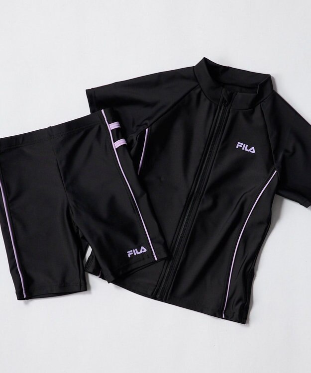 OP／FILA 【FILA】捲れ防止付きラッシュスクール ブラック×パープル