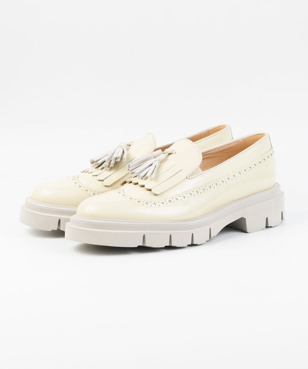 BONTRE 【LucaGrossi/ルカグロッシ】厚底メダリオンタッセルローファー/G961M-UA アイボリー