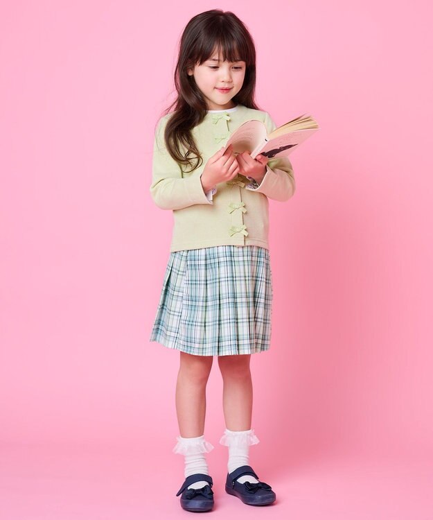 ANY KIDS リボンベルクロハンプバレエ ネイビー