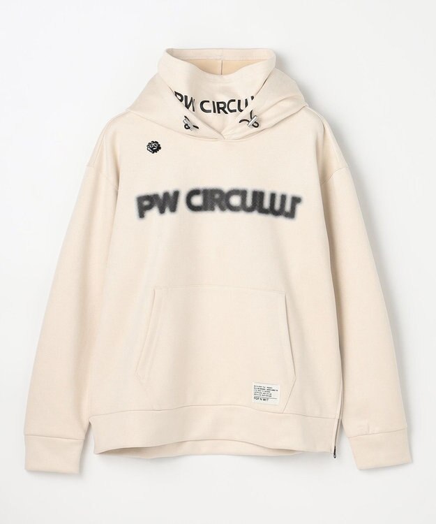 PW CIRCULUS 2025 NEW！【手洗い洗濯可】【WOMEN】キャットグラフィック スエードライク デタッチャブルフーディ ゴルフウェア レディース ホワイト系