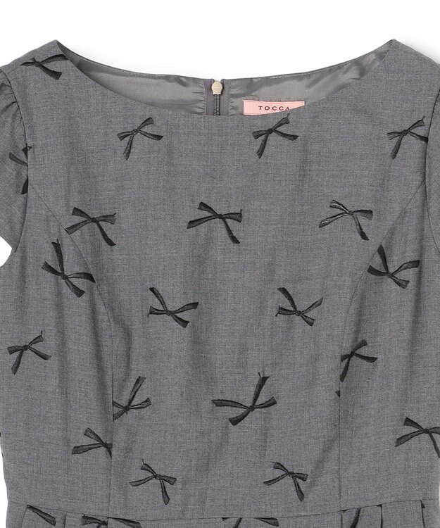 TOCCA 【洗える・消臭】SWIMMING RIBBON ドレス グレー系7