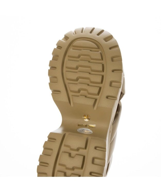 ing <ing>厚底クロスベルトスポーツサンダル ベージュ