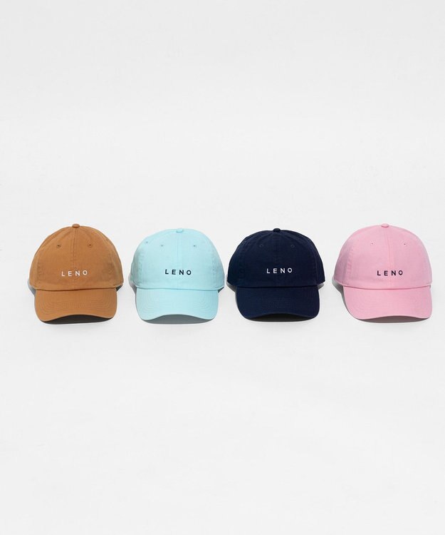 LENO LENO LOGO STONE WASH CAP《UNISEX》/ LENOロゴキャップ CAMEL BROWN