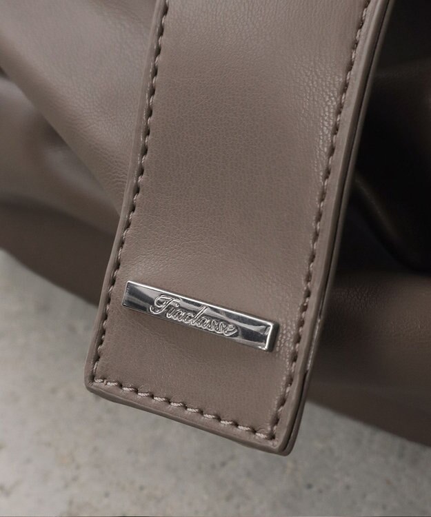 Tiaclasse 【安田美沙子さん着用・2way】リボンギャザーミニバッグ モカ