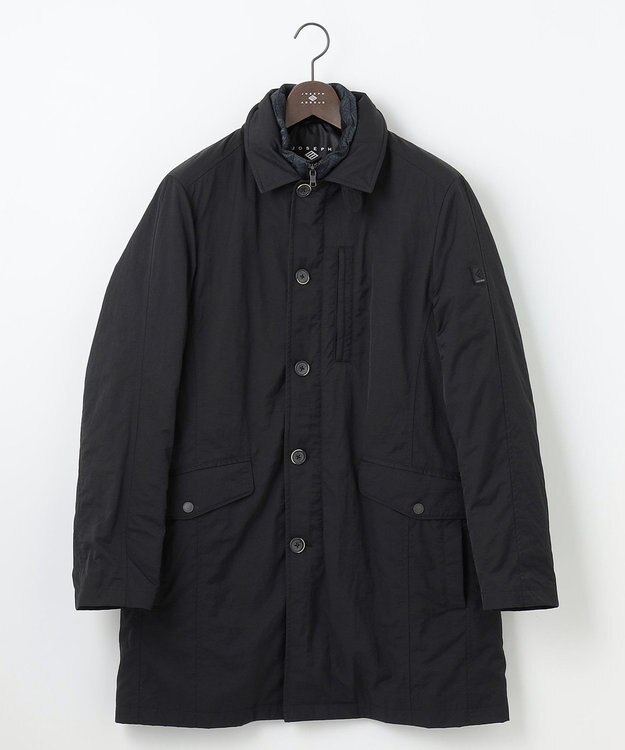 JOSEPH ABBOUD 【3WAY/撥水/INフード/ダウンライナー付】3ハイカウントツイル×パウダータフタ ダウン コート ブラック系