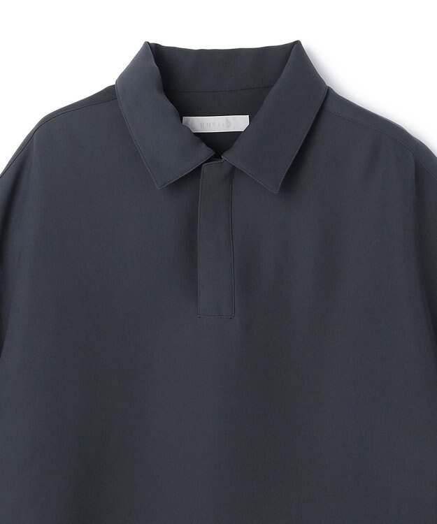 UNFILO MENS ダブルクロス ポロシャツ ブルーグレー