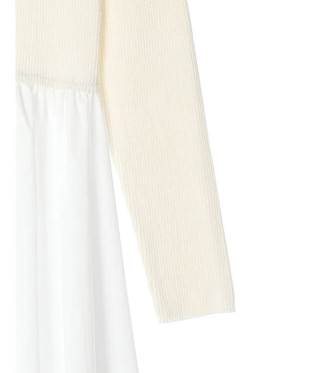 Green Parks AnriettMusee  リブニットドッキングワンピース Off White