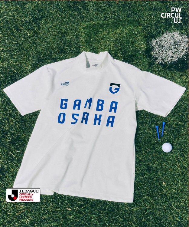 PW CIRCULUS 【UNISEX】J.LEAGUE モックネック J1所属の20クラブコラボ ゴルフ ガンバ大阪