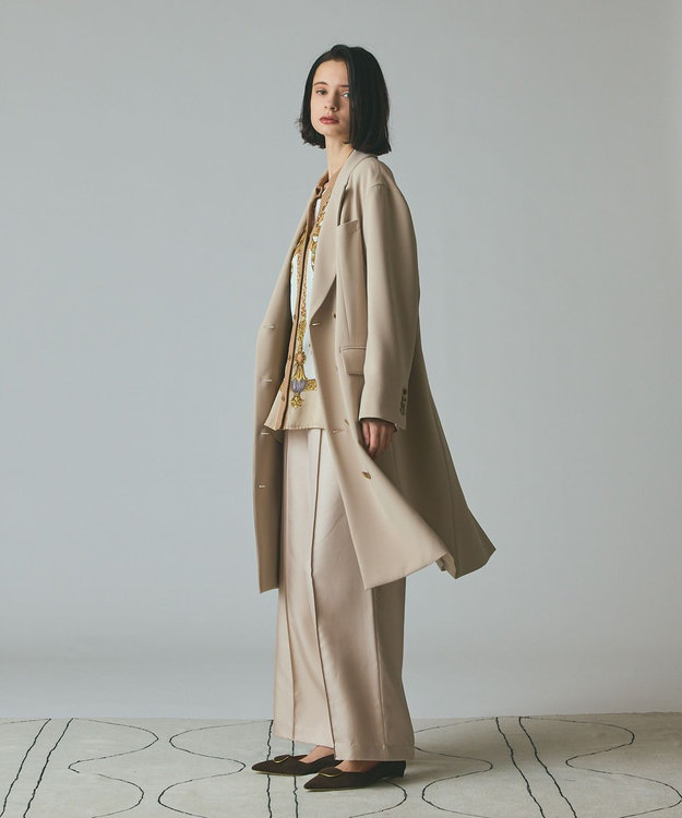 GRACE CONTINENTAL オーバーサイズテーラーコート ベージュ