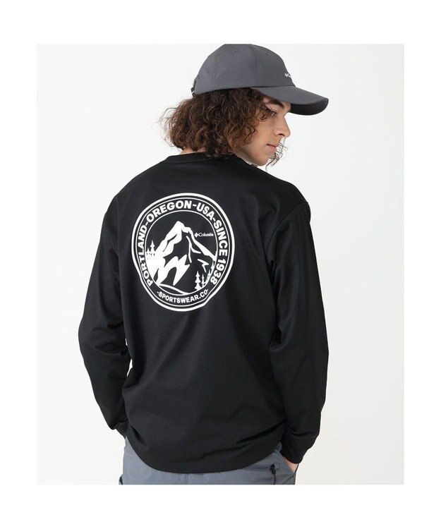 Columbia Columbia/ アーバンハイクグラフィックロングスリーブTシャツ /コロンビア Black、 Back Print