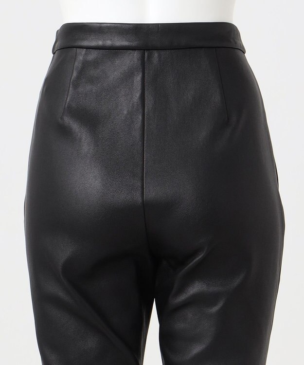 23区 【エステータ】ストレッチレザー スキニーパンツ ブラック系