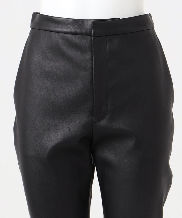 23区 【エステータ】ストレッチレザー スキニーパンツ ブラック系
