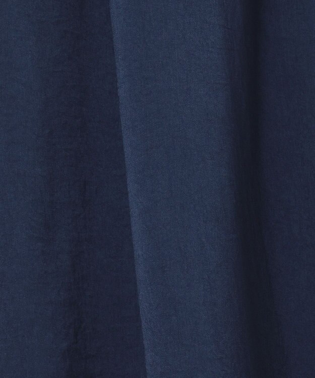 Feroux サテンギャザー スカート ネイビー系