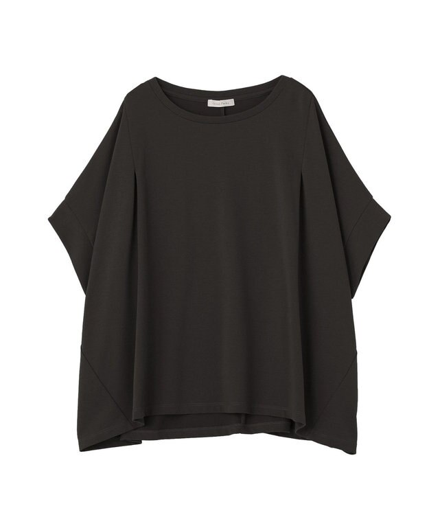 Green Parks 超冷感タック入りオーバーサイズプルオーバー Black