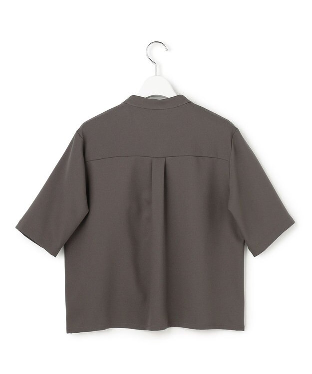 ICB 【先行予約】ライトストレッチアムンゼン Vネック半袖カットソー チャコール