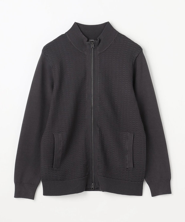 JOSEPH HOMME 【WEB・一部店舗限定  】  ライトヴィスコース　ジップアップカーディガン グレー系