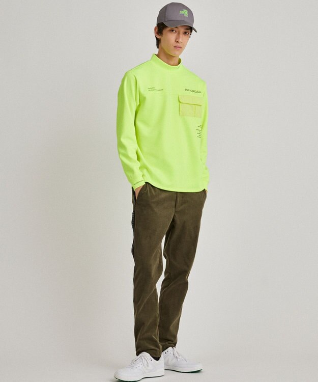 PW CIRCULUS 【MEN】サイドライン コーデュロイパンツ カーキ系