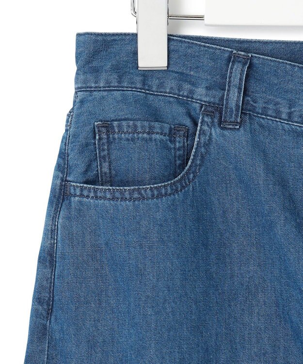 23区 S 【GLOW5月号掲載/洗える】ライトダンガリー ワイドパンツ インディゴ