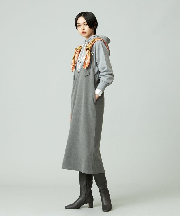 J.PRESS YORK STREET 【UNISEX】YALE裏毛パーカー ライトグレー系