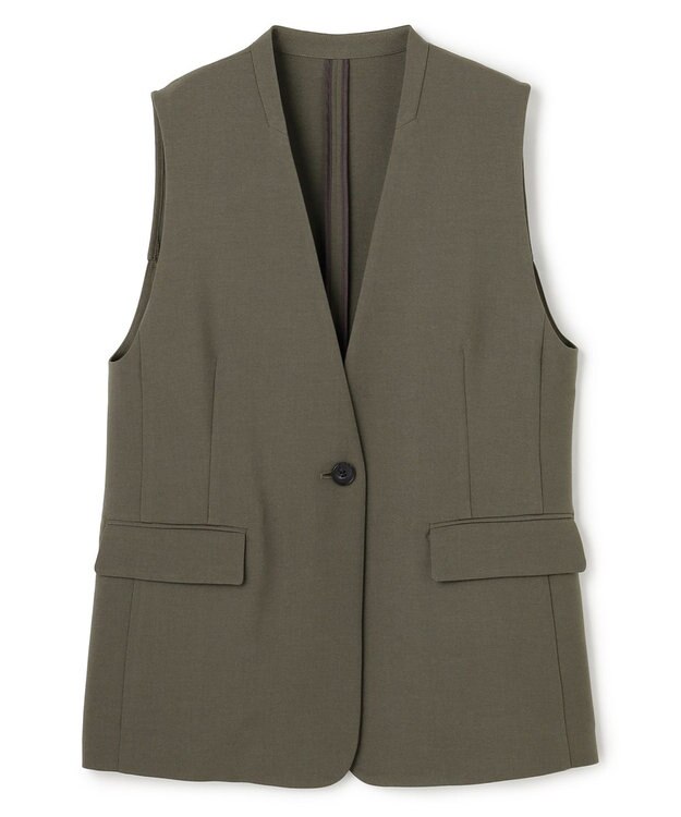 uncrave ウォッシャブルドライサップ ジレ スレート