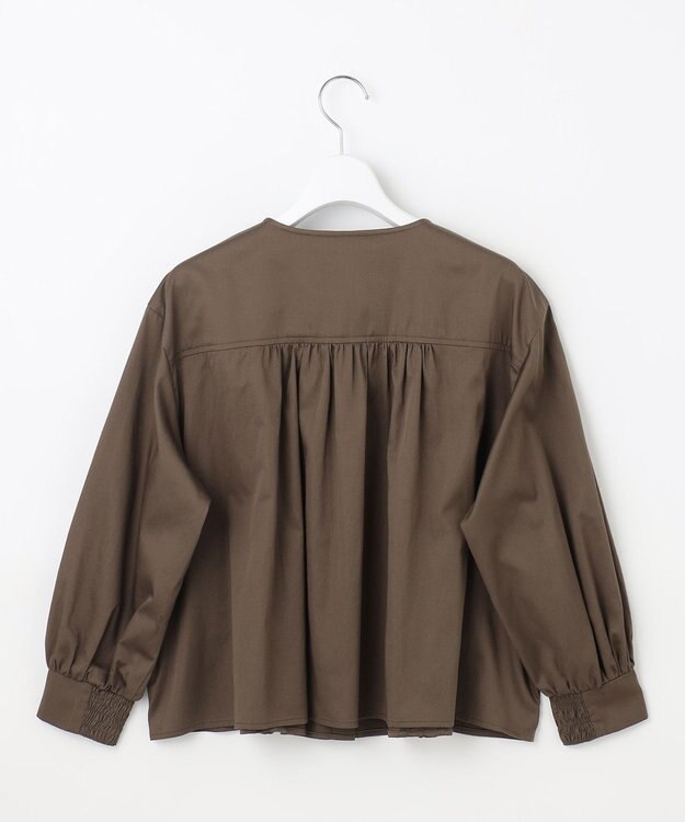 23区 S 【SLOW/一部店舗限定】ウォッシュドコットンサテン ブラウス ブラウン系