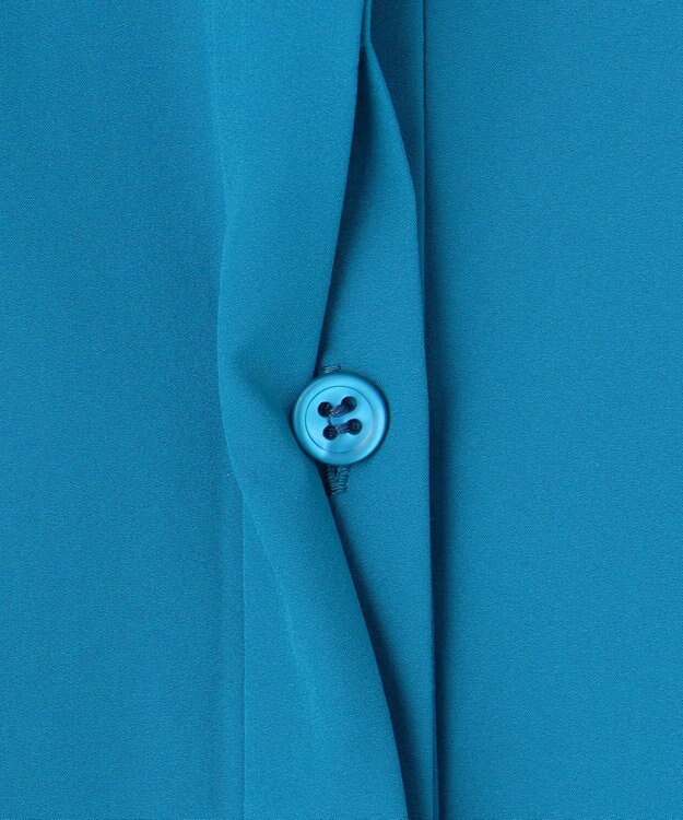 ICB L 【接触冷感・UVカット・撥水・洗える】 プルーフ4WAYタフタ ブラウス ターコイズ系［WEB限定］