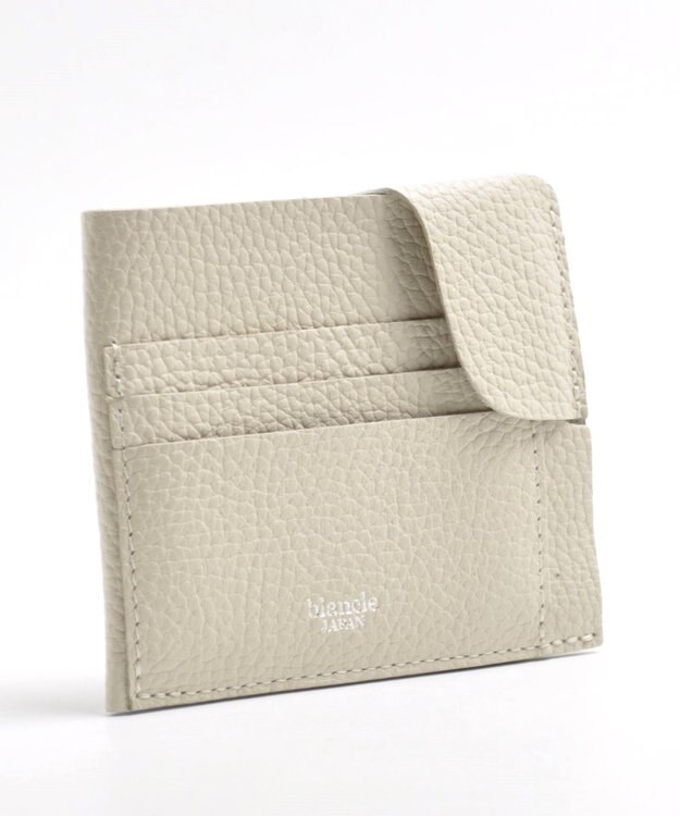 blancle シュリンクレザー スマートウォレット ライトベージュ