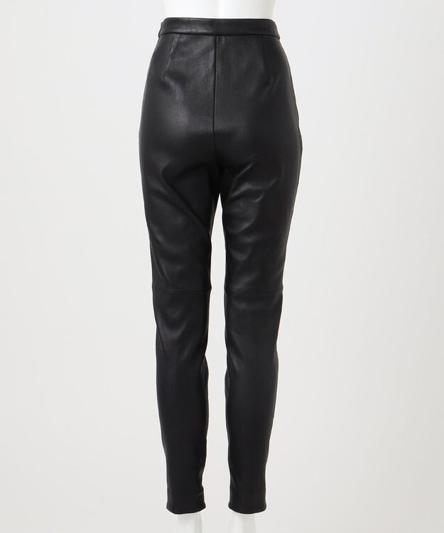 23区 【エステータ】ストレッチレザー スキニーパンツ ブラック系