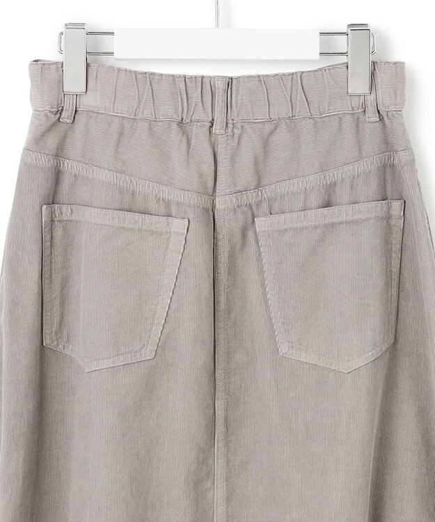 23区 【Oggi11月号掲載/洗える】コットン コーデュロイ スカート ライトグレー系