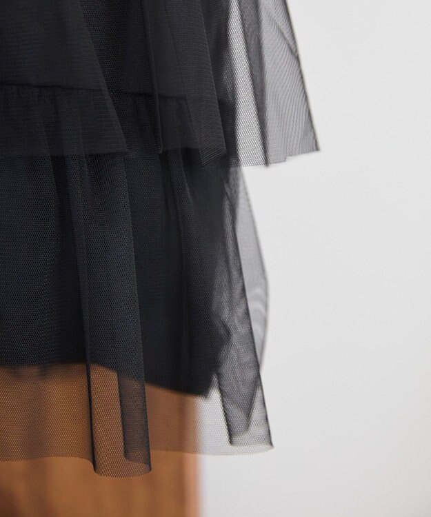 AMERICAN HOLIC チュールティアードフリルＢＡＧ Black