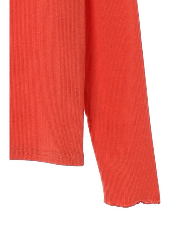 earth music&ecology テレコリブメローハイネックインナー Pink Orange