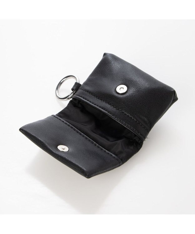 UNBILLION カシュカシュ cachecache / チュールメッシュヒョウ柄プリントトートＬ ブラック