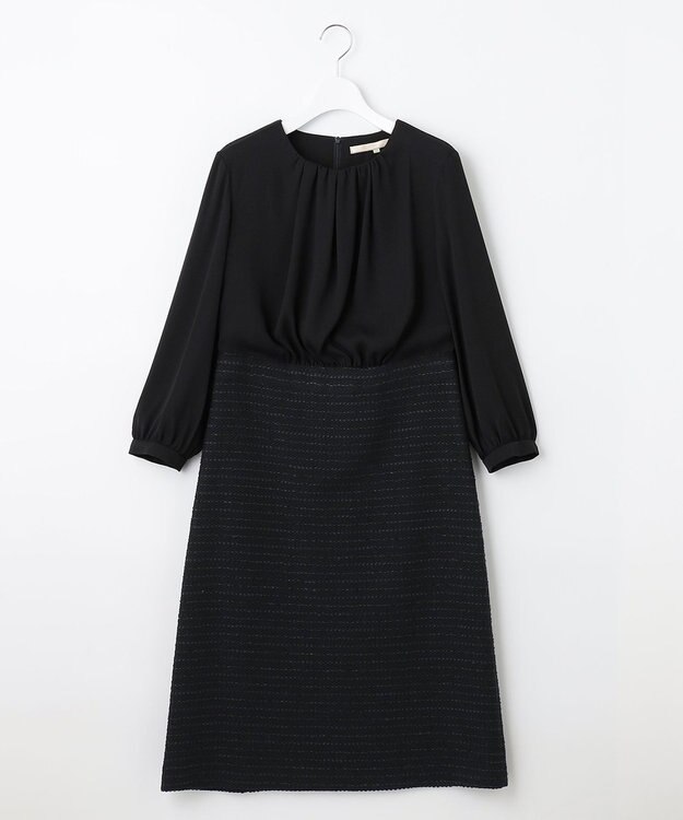 自由区 【セット可】カラミツイード ワンピース ネイビー系8