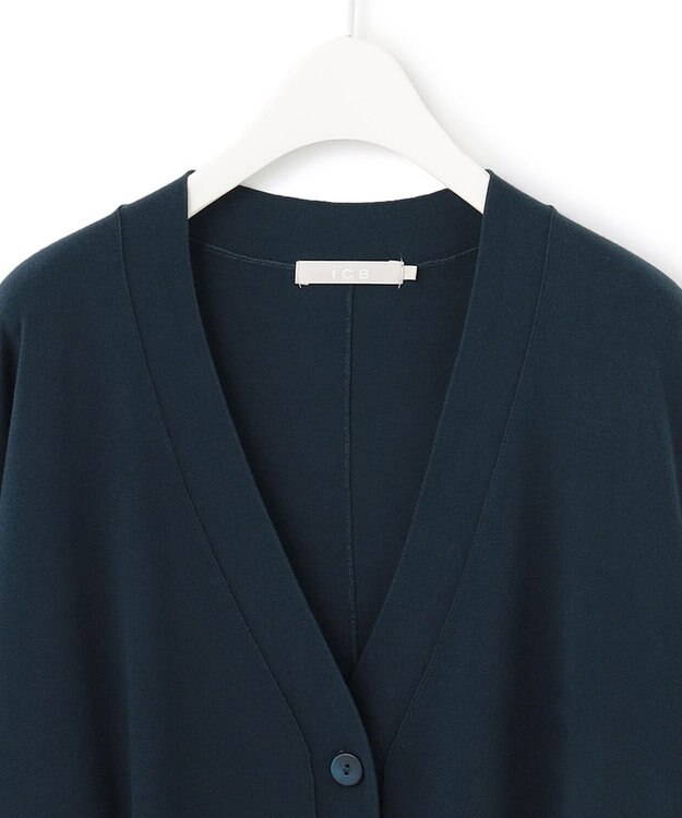 ICB 【洗える・WEB限定カラーあり】 ヴィスコースワイド カーディガン パイングリーン系