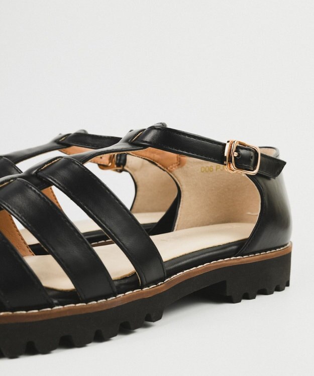 BONTRE 【PRECIEUX JOUET/プレシュウジュエ】軽量タンクソールグルカサンダル/006PJ ブラック