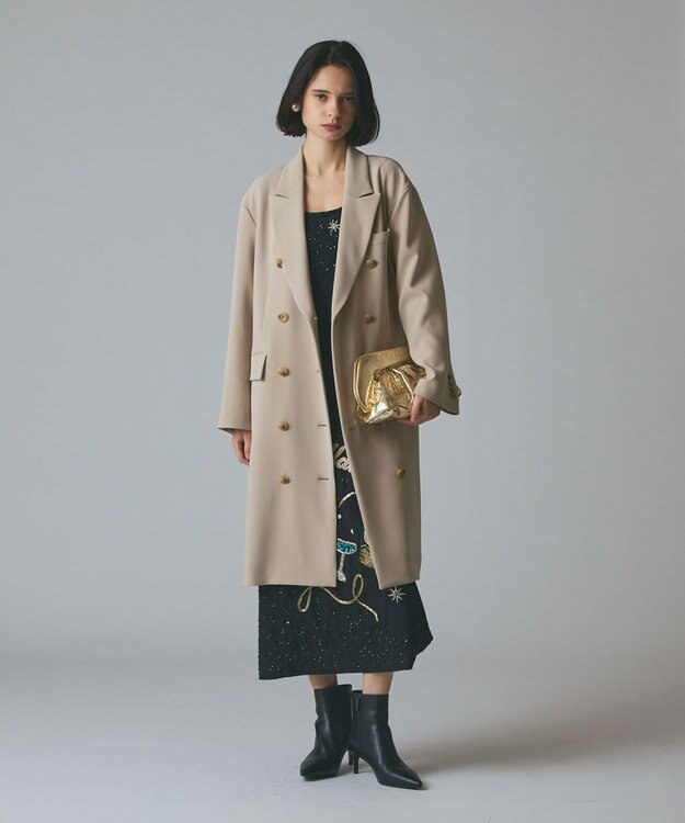 GRACE CONTINENTAL オーバーサイズテーラーコート ベージュ