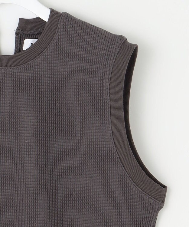 23区 【SACRA】ベアワッフル カットソー チャコールグレー系