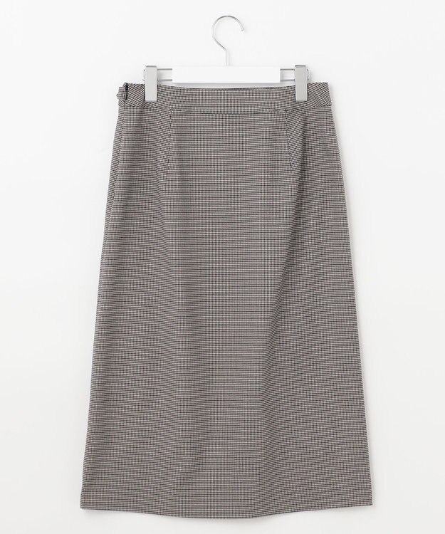 J.PRESS LADIES 【洗える】杢チェック スカート ブラック系3