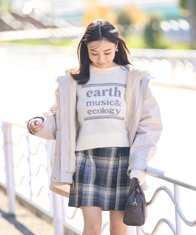 earth music&ecology マルチウェイマウンテンパーカー ベージュ