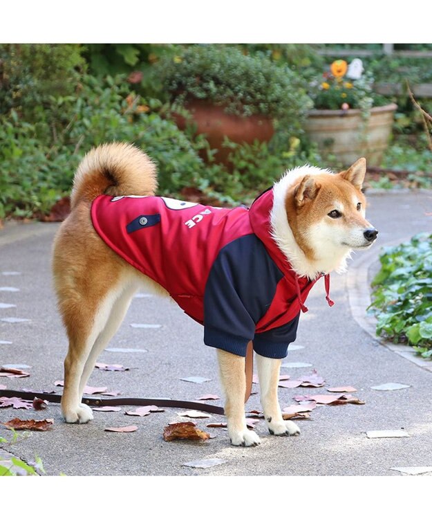 PET PARADISE スヌーピー 遠赤外線 コート 《ボルドー》 中型犬 大型犬 ボルドー