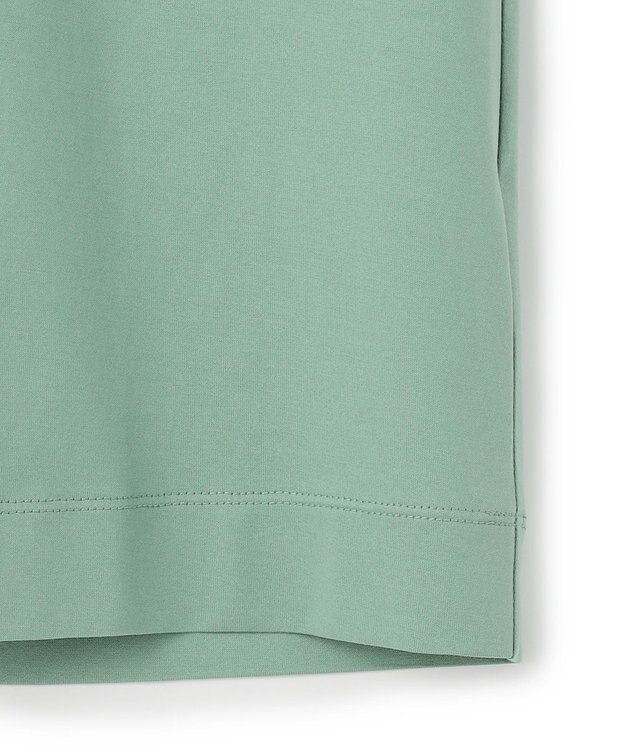 23区 シルキータッチ フレンチスリーブ Tシャツ パイングリーン系
