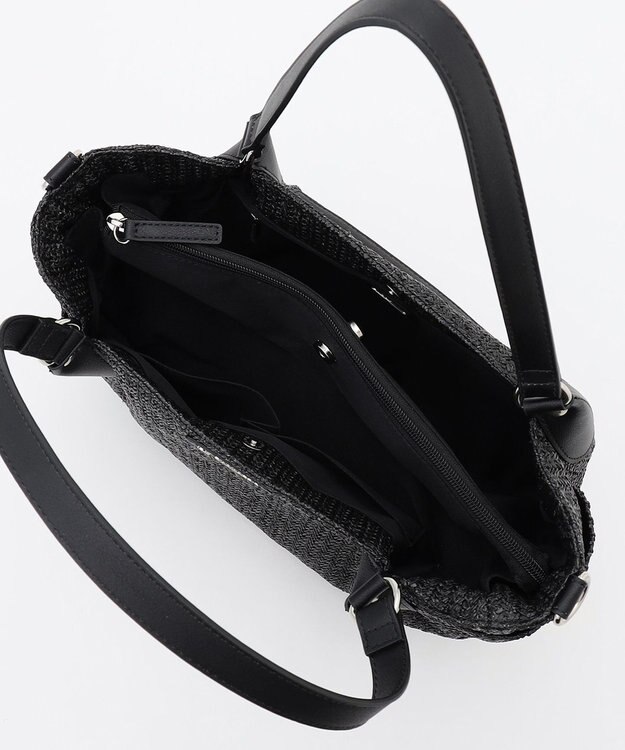 LA BAGAGERIE つまみハンドル　サマー2wayミニトートバッグ ブラック