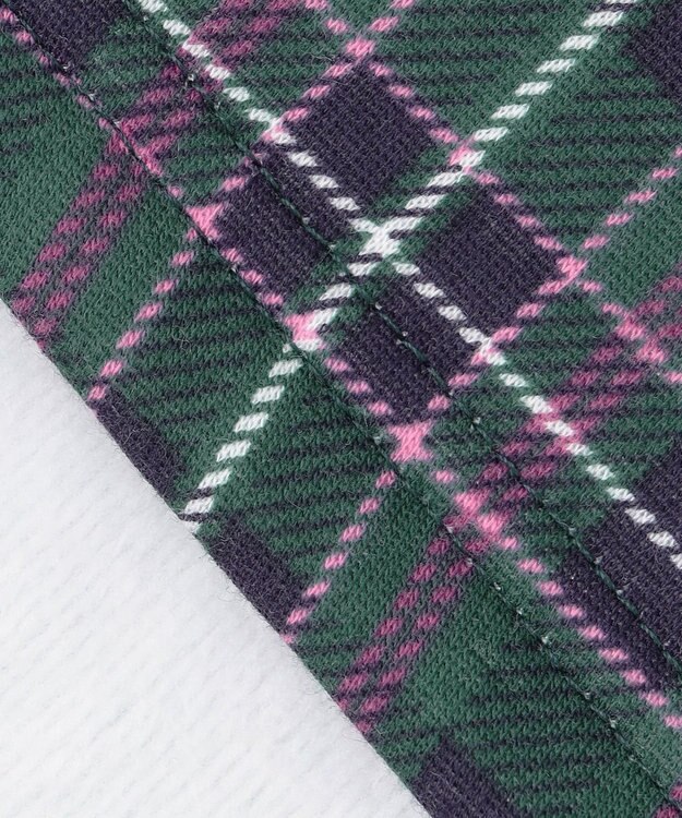 ANY KIDS 裏シャギーチェックショートパンツ グリーン系