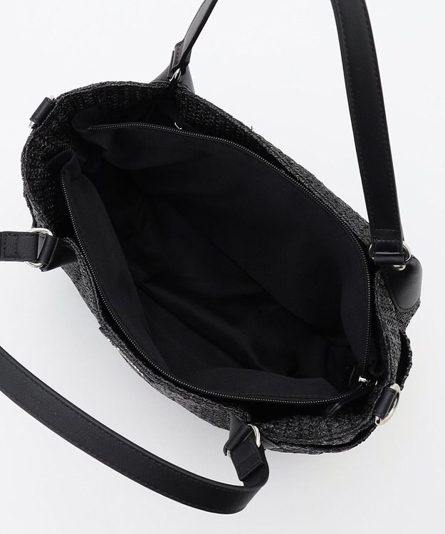 LA BAGAGERIE つまみハンドル　サマー2wayミニトートバッグ ブラック