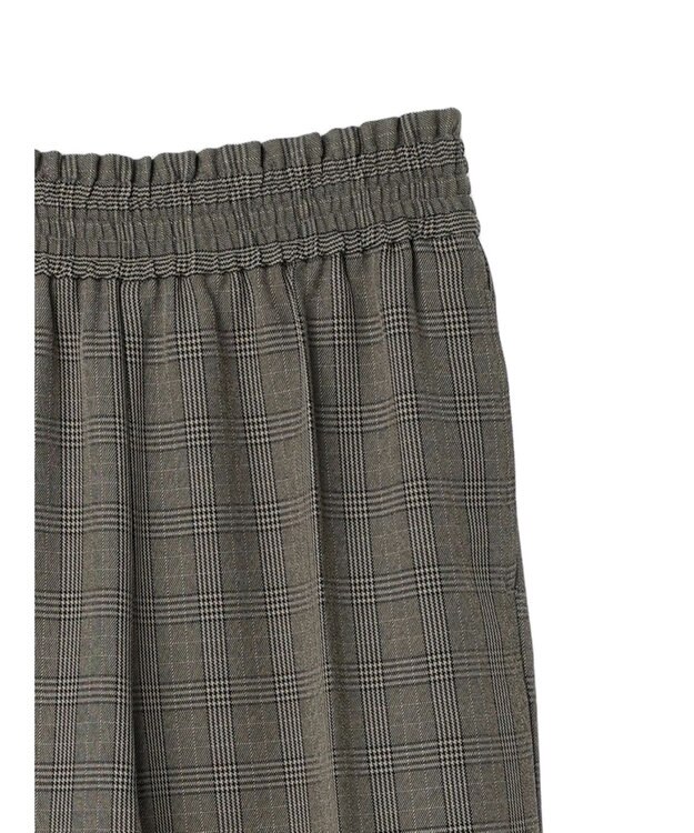 AMERICAN HOLIC ウエストイージーストレートパンツ Check Black