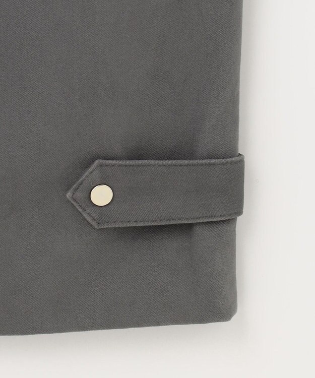 J.PRESS LADIES 【洗える】サテンストレッチプレミアムピーチ ベイカー パンツ グレー系