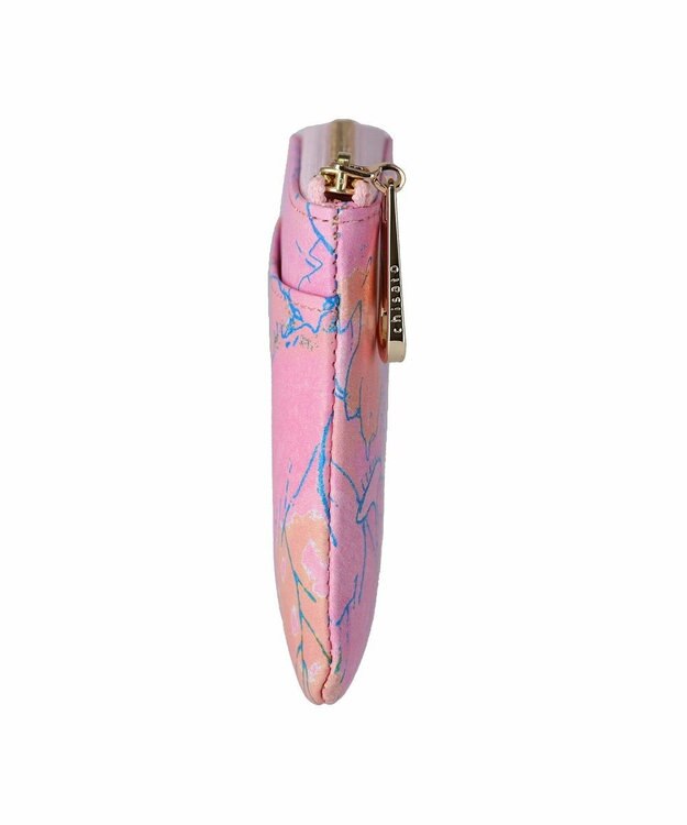 tsumori chisato CARRY 葉っぱ Lファスナー2つ折り財布 ピンク